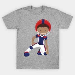 African American Boy, Rugby Player, Team Sport T-Shirt